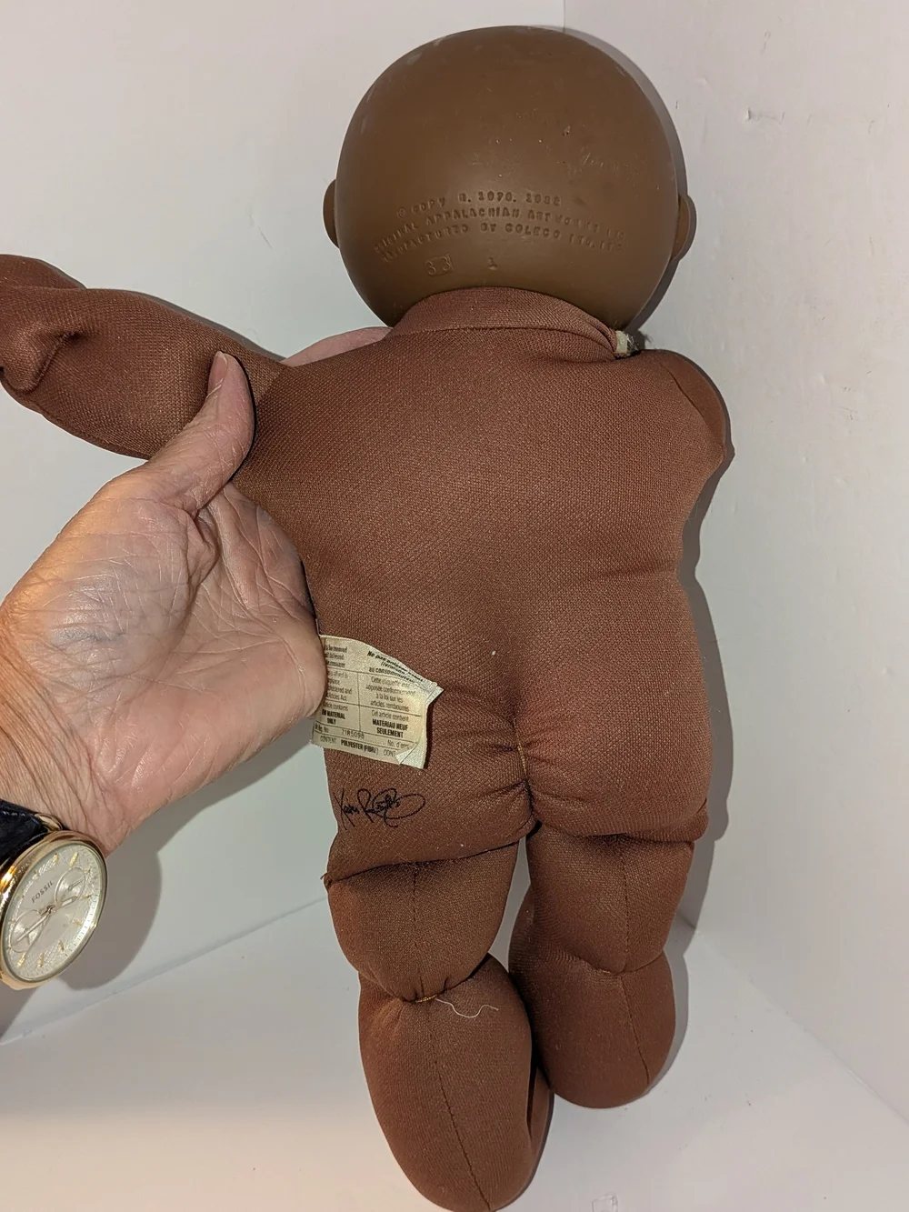 Vintage 1980's African American Cabbage Patch Kid Preemie Doll Elephant Outfit